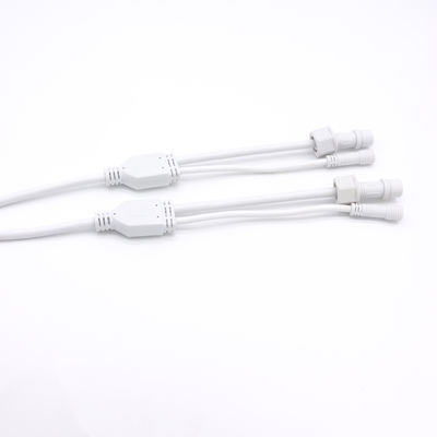 Światło LED zewnętrzne PVC wodoodporny łącznik w kształcie Y łącznik kablowy IP67