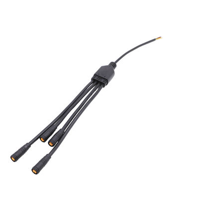 Mini wodoodporne złącze Y IP65 M8 Elektryczny kabel z blokadą PVC