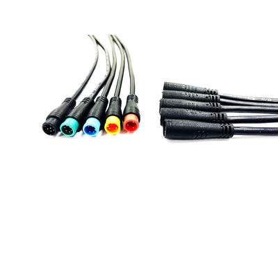 Mini wodoodporne złącze Y IP65 M8 Elektryczny kabel z blokadą PVC