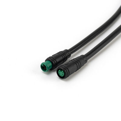 Wysokonapięciowe czarne złącze kabla Ebike Męski żeński Typ drutu IP65