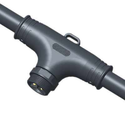 IP68 wodoodporny złącze typu T o napięciu 250V 10A wtyczka z nylonu/PVC